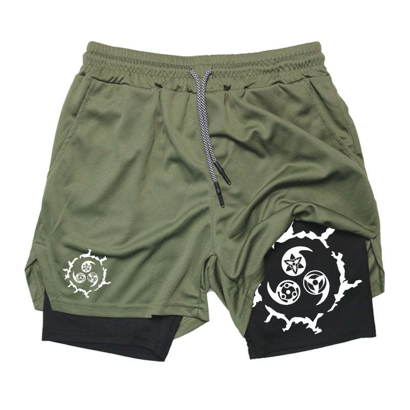 Cursed Eyes Gym Shorts-Coordom