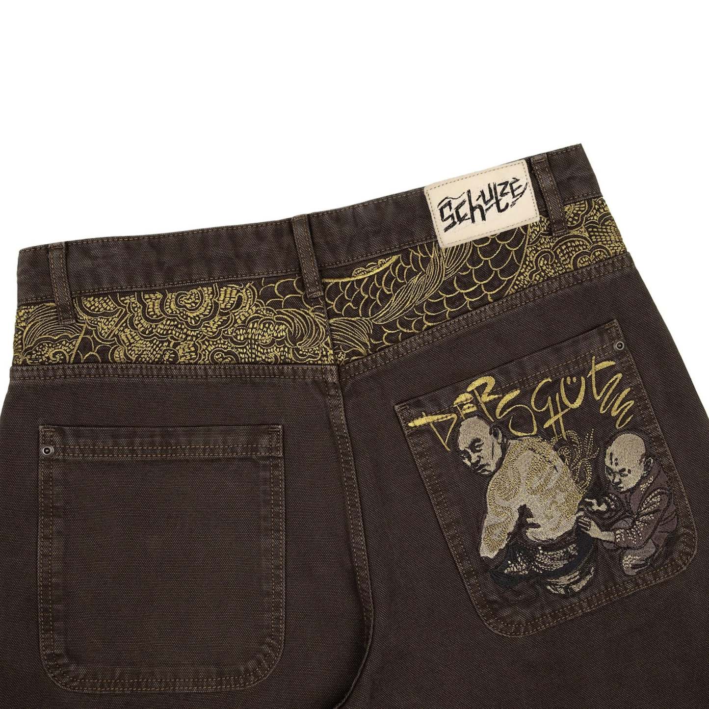 "yakuza" brown washed Denim-Coordom