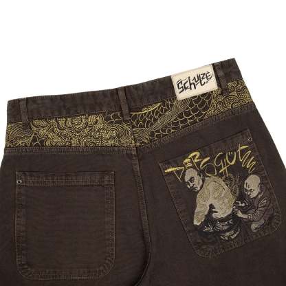 "yakuza" brown washed Denim-Coordom