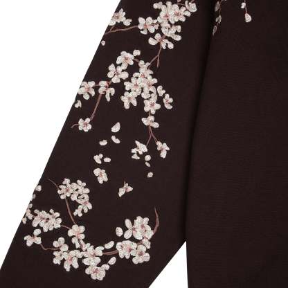 Yakuza Graphic Hoodie | Brown Streetwear Oversized Sweatshirt-Coordom