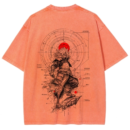 Naruto Unisex Fit Washed T-Shirt 2508017092-Coordom