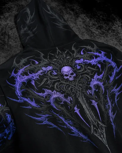 Heavenly Knight Oversized Zipup Hoodie-Coordom