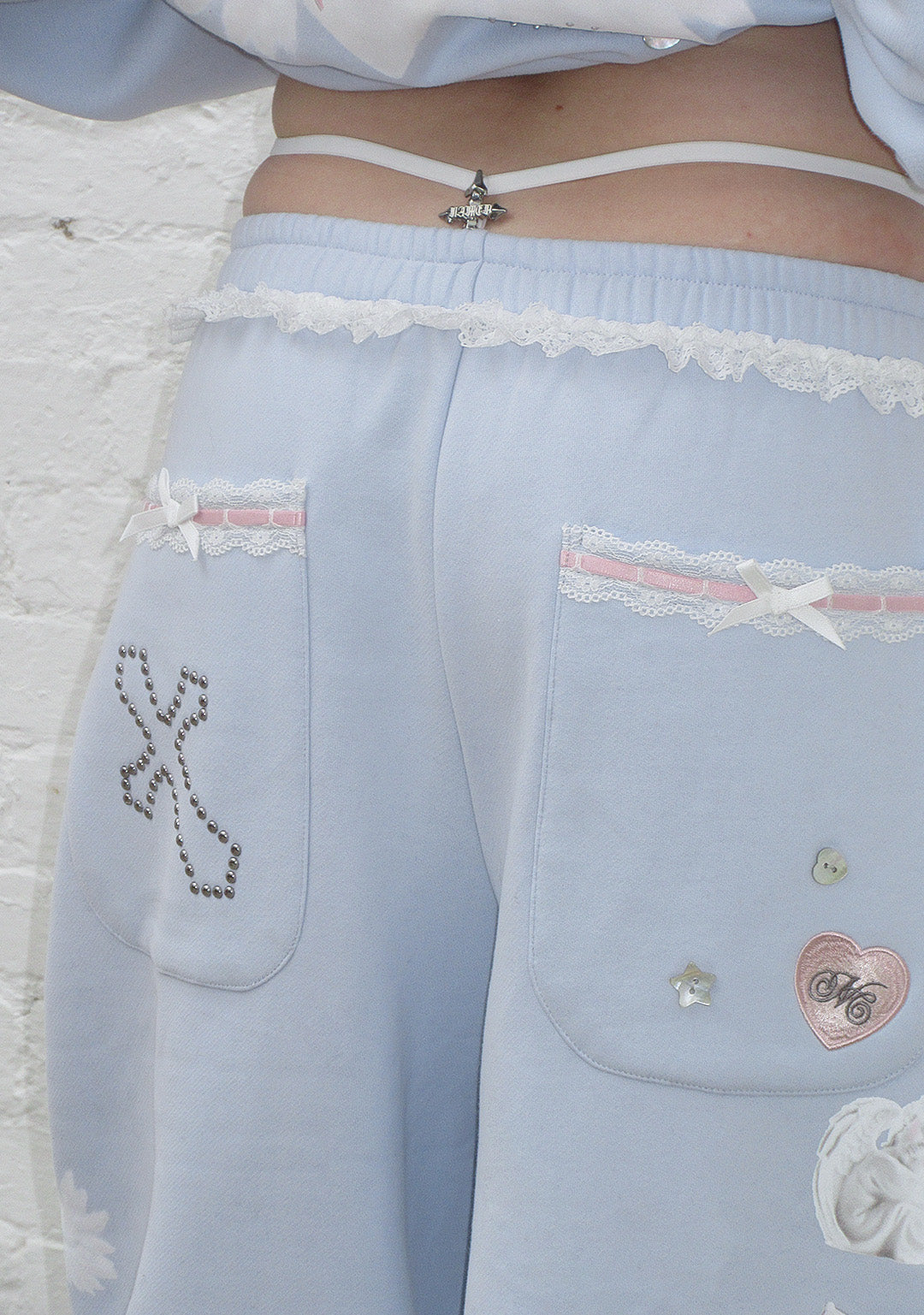 WHISPER OVERSIZED SWEATPANTS BABY BLUE-Coordom