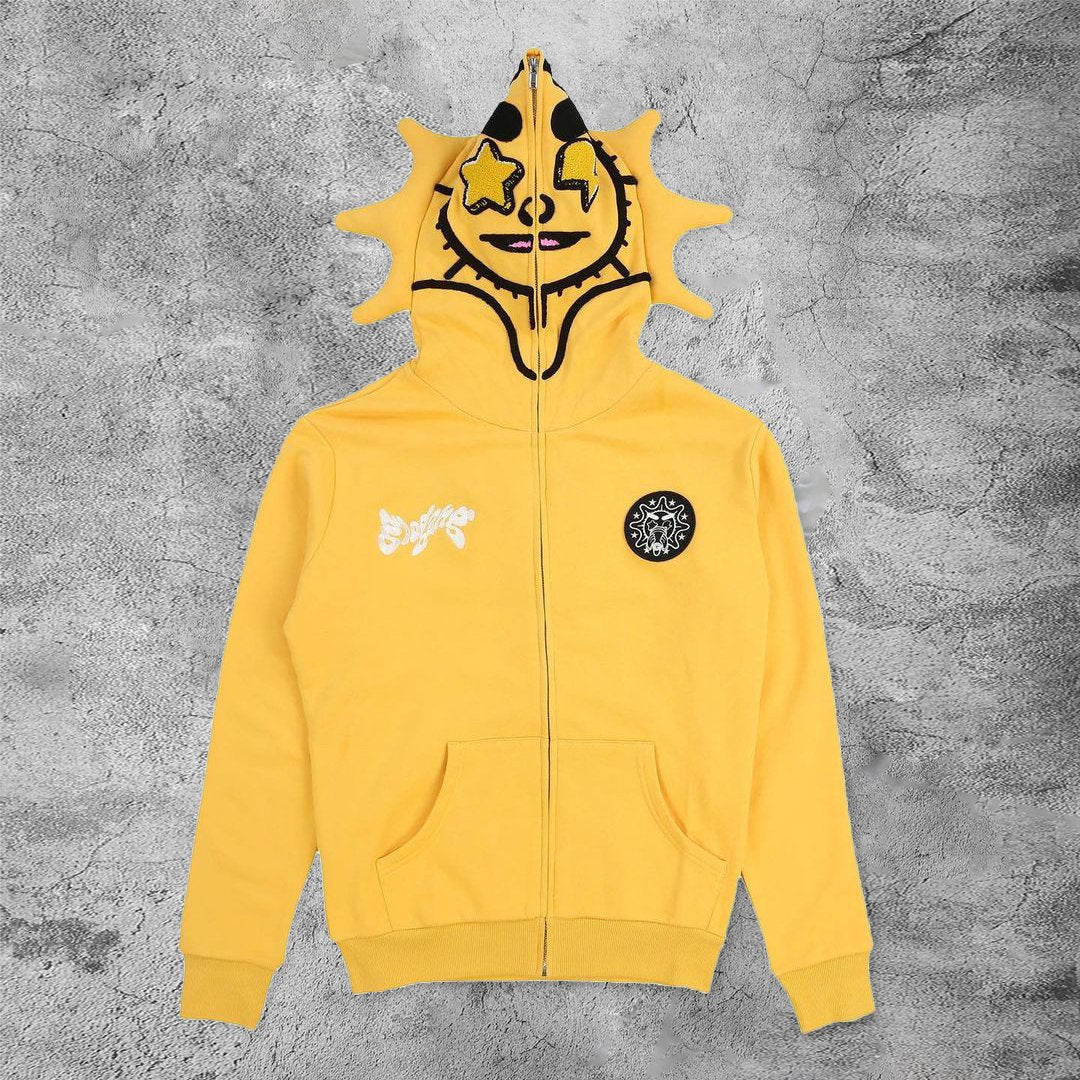 Casual star sun hat street sports home hoodie-Coordom