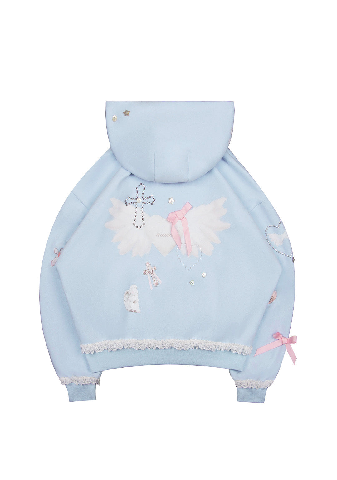 WHISPER ZIP HOODIE BABY BLUE-Coordom