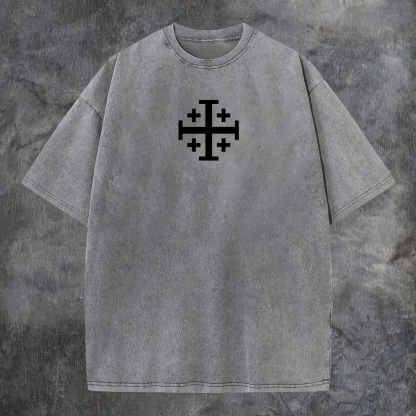The Leper King Printed Men's Washed Tee-Coordom