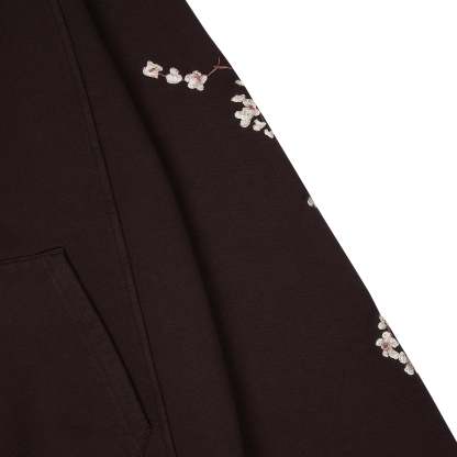 Yakuza Graphic Hoodie | Brown Streetwear Oversized Sweatshirt-Coordom