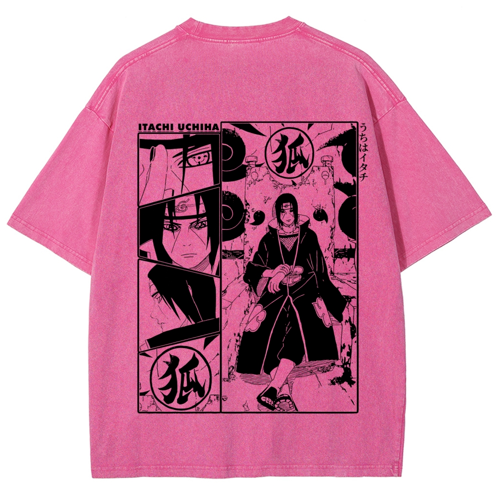 Naruto Unisex Fit Washed T-Shirt 2509012221-Coordom