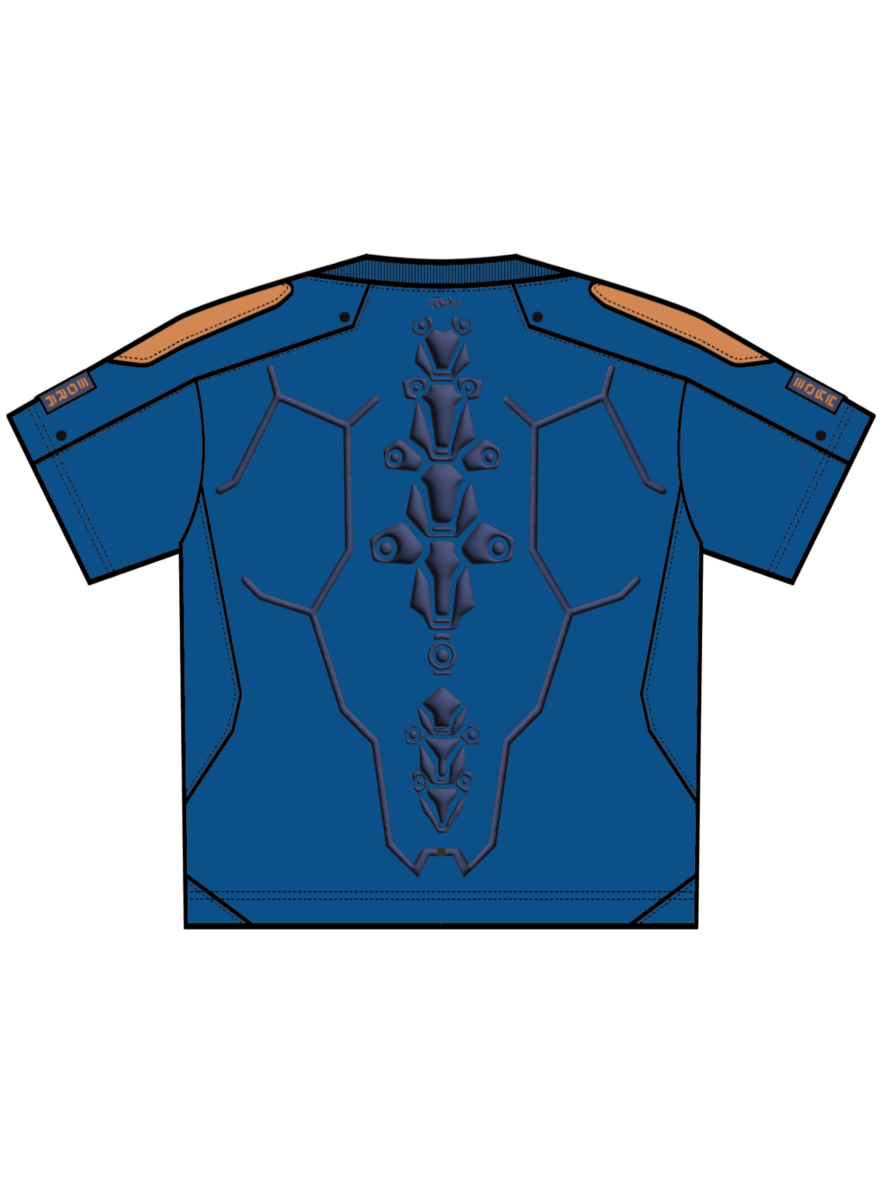 CYBER T-shirt Blue-Coordom