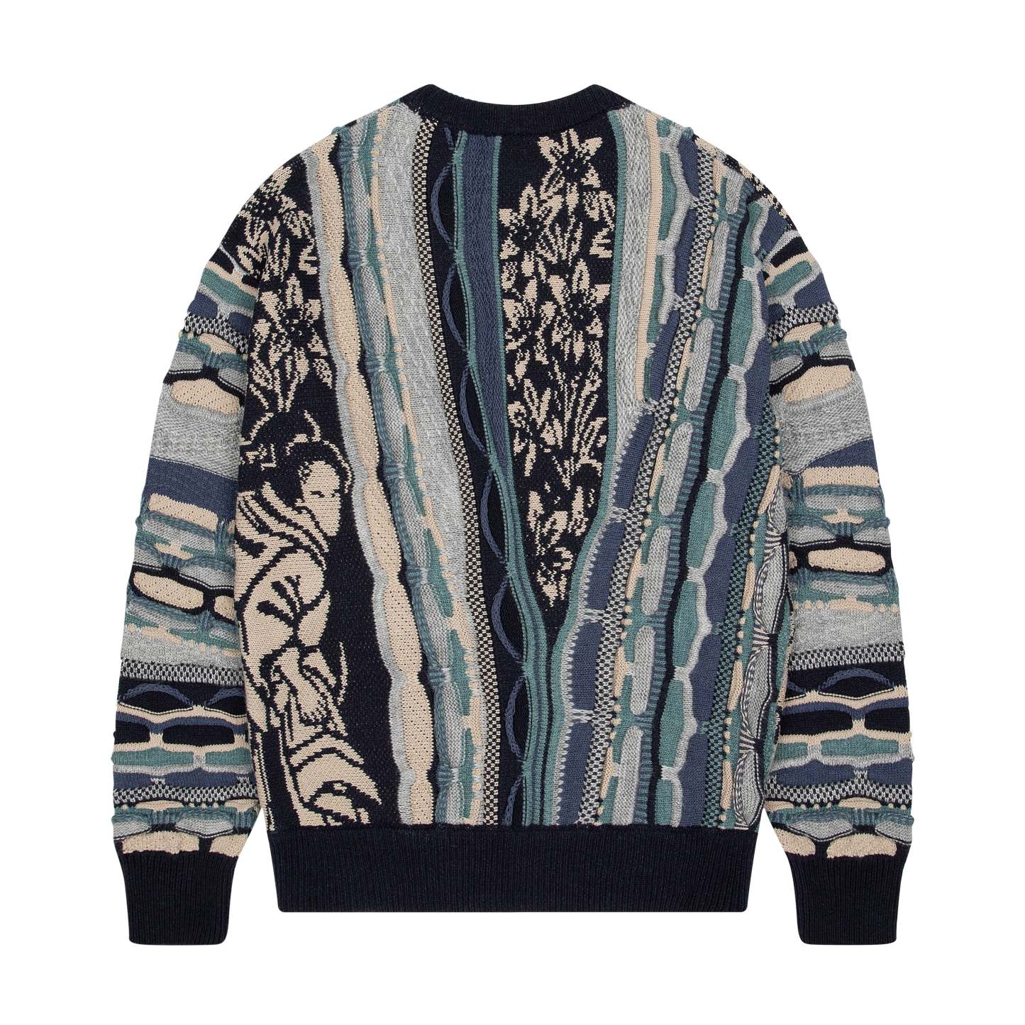 "yakuza v2" Knit dark blue-Coordom
