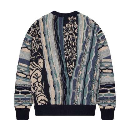 "yakuza v2" Knit dark blue-Coordom