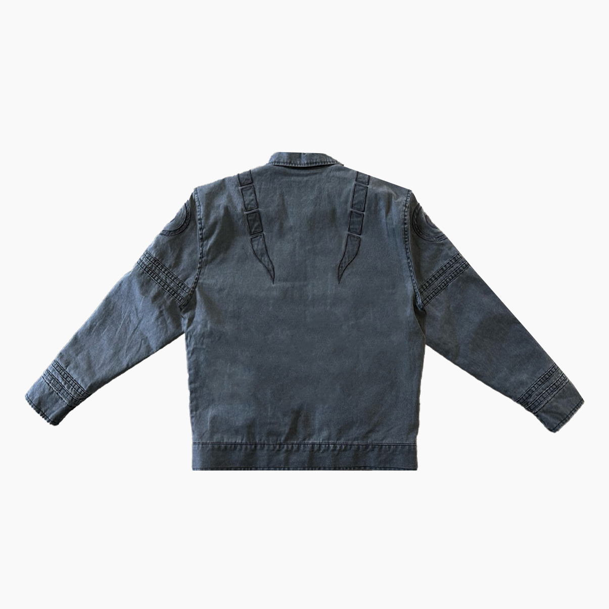 King of Curses Washed Denim Jacket-Coordom