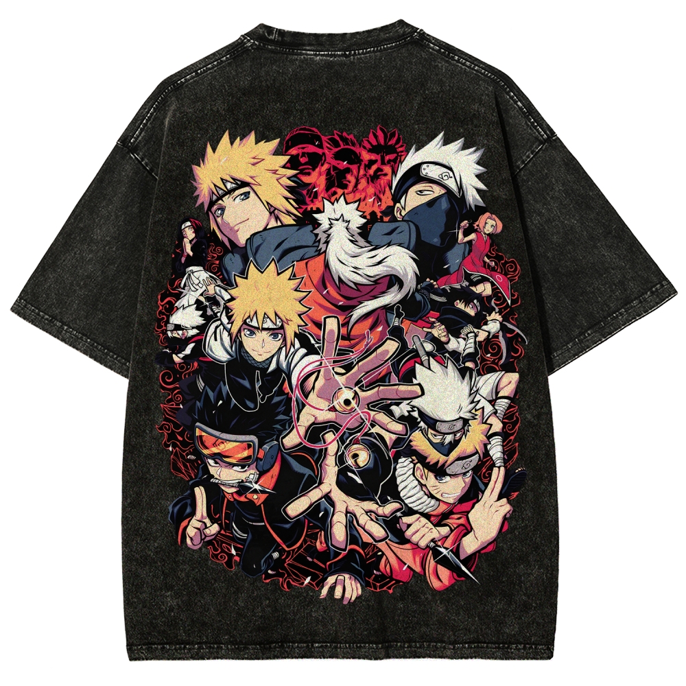 Naruto Unisex Fit Washed T-Shirt 2507030098-Coordom