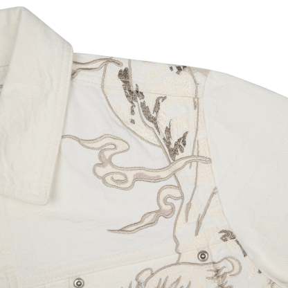 "yakuza" denim Jacket off white-Coordom