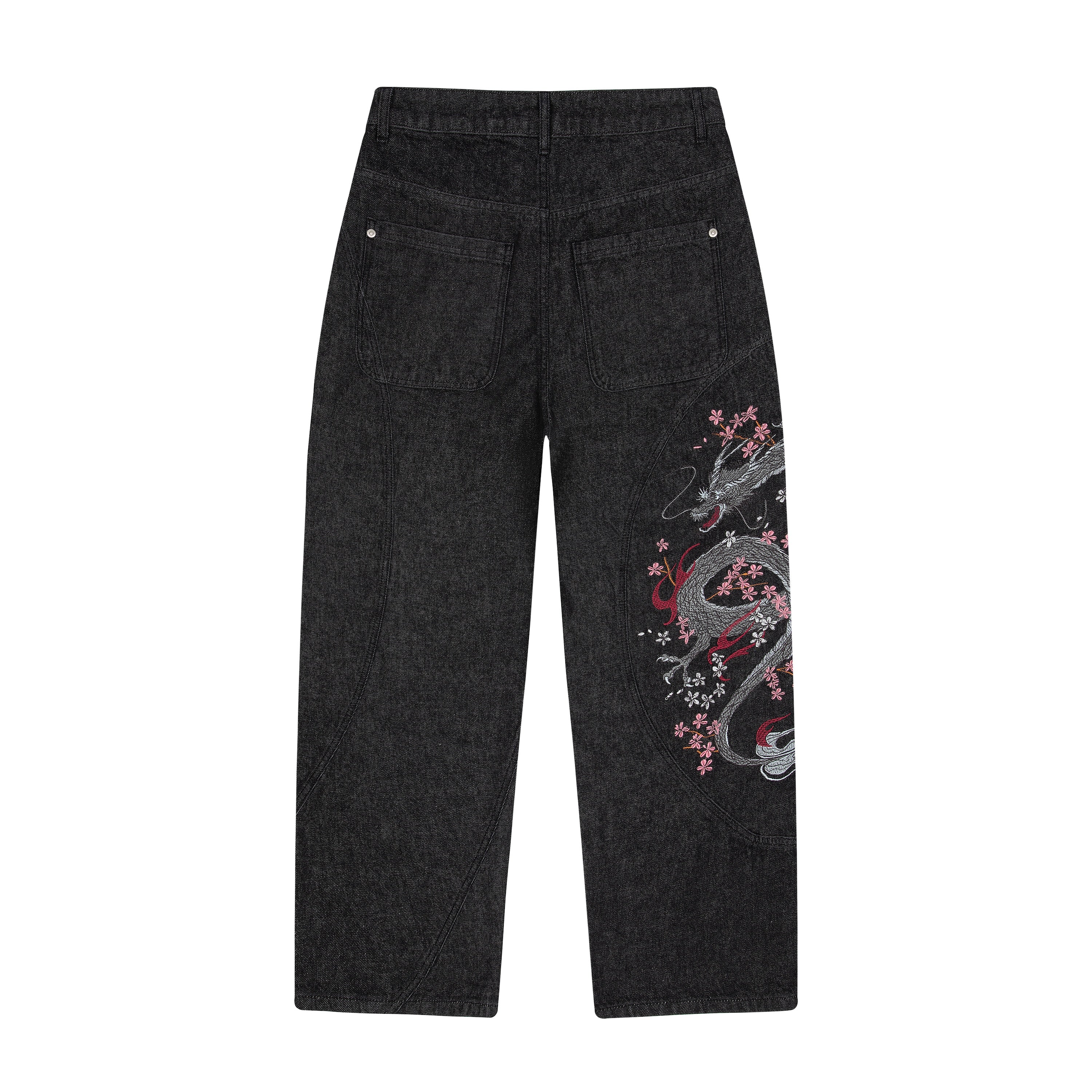 "yakuza" raw Denim black 02-Coordom