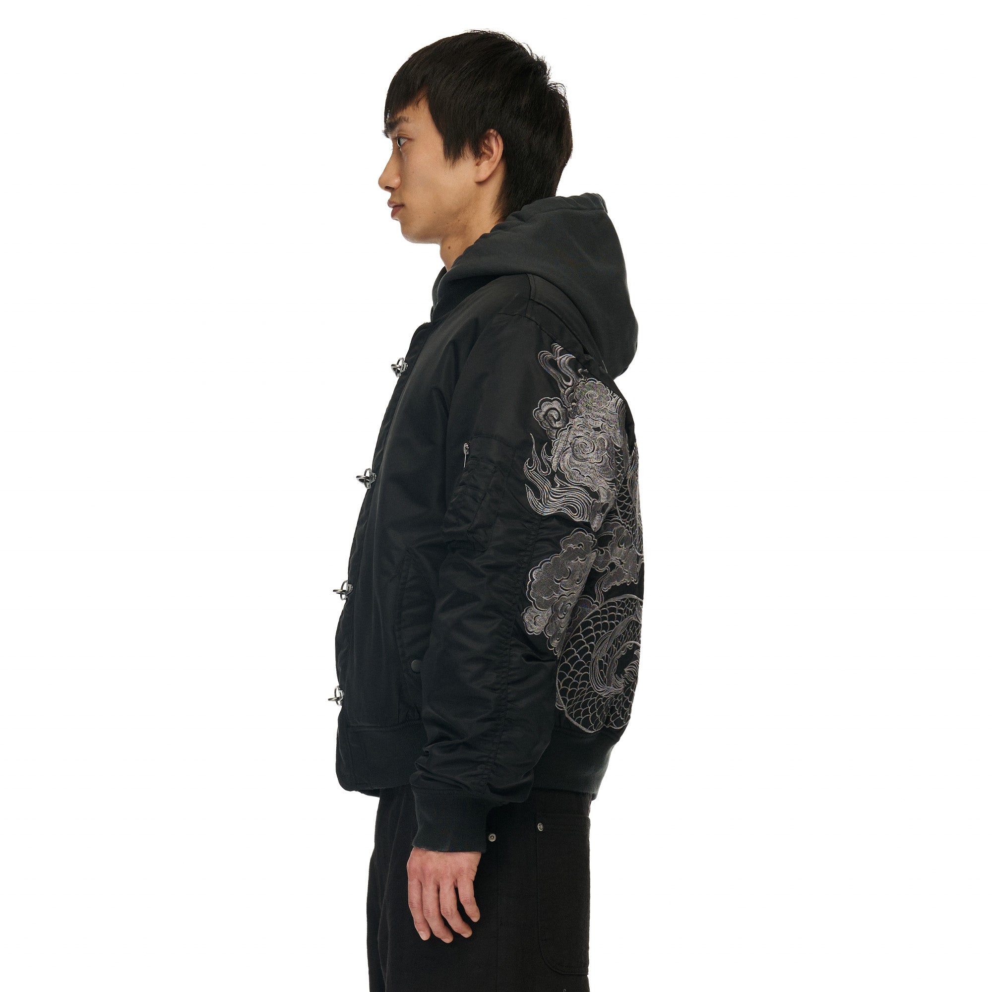 "yakuza" bomber Jacket black-Coordom