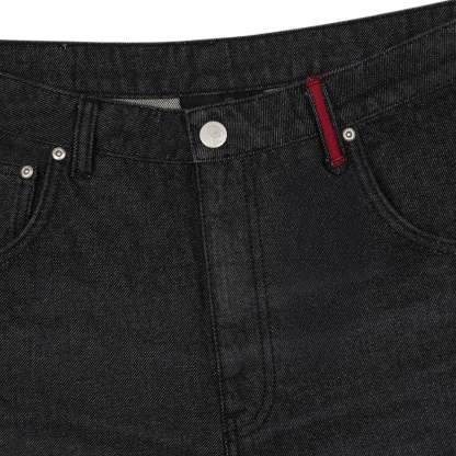 "wall street" black raw Denim-Coordom