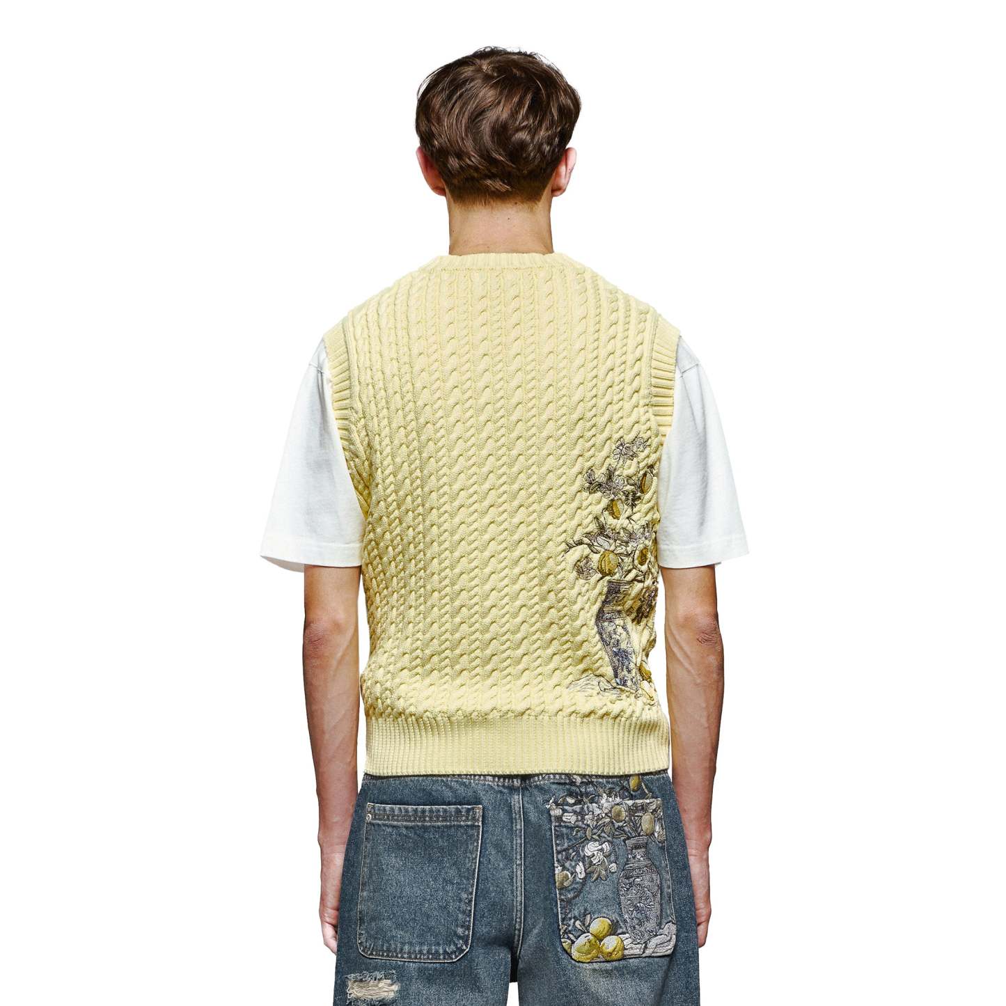 "garden of eden" Knit vest-Coordom