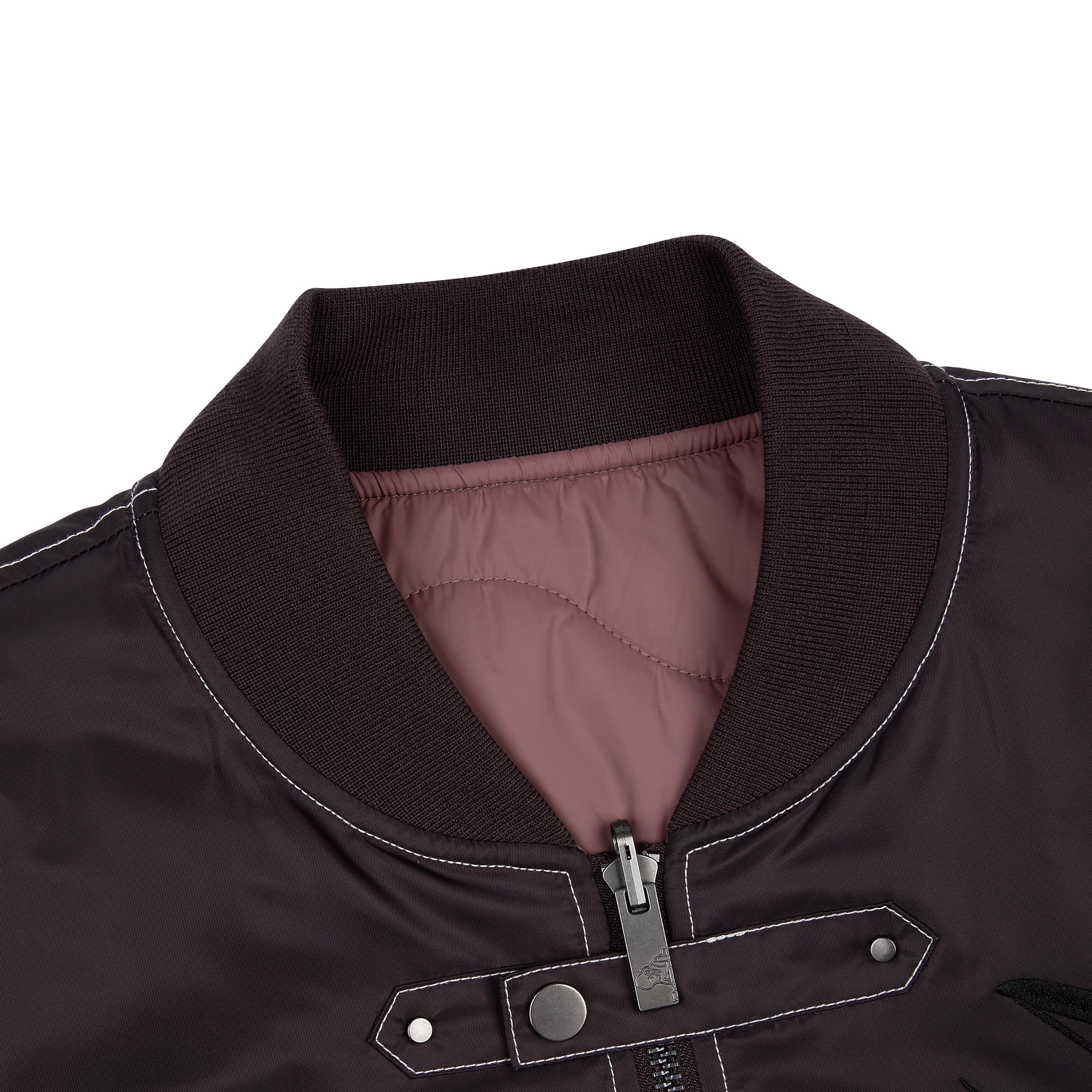 "yakuza v2" bomber Jacket deep plum-Coordom