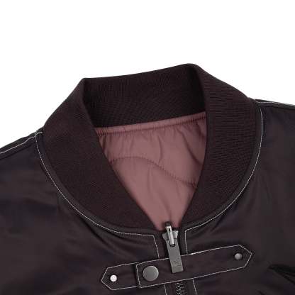 "yakuza v2" bomber Jacket deep plum-Coordom