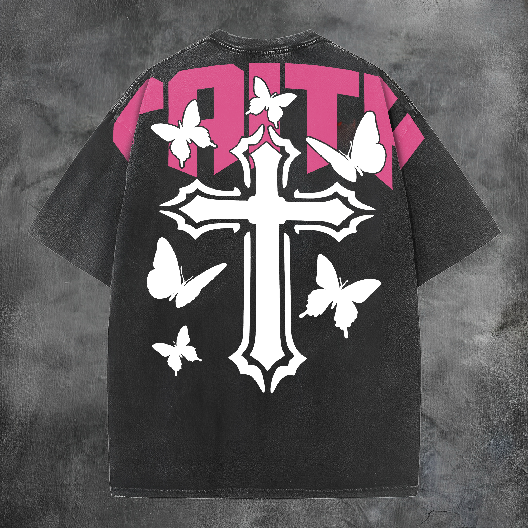 Faith Printed Men's Washed Tee-Coordom