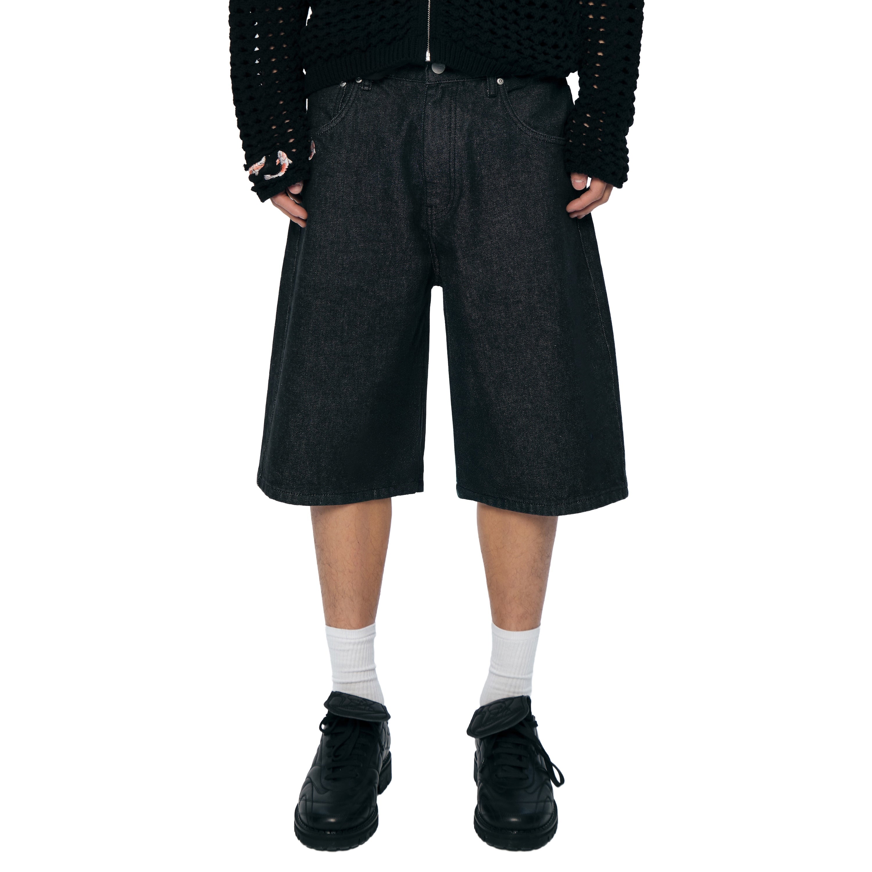 "koi fish v2" Jorts raw indigo-Coordom