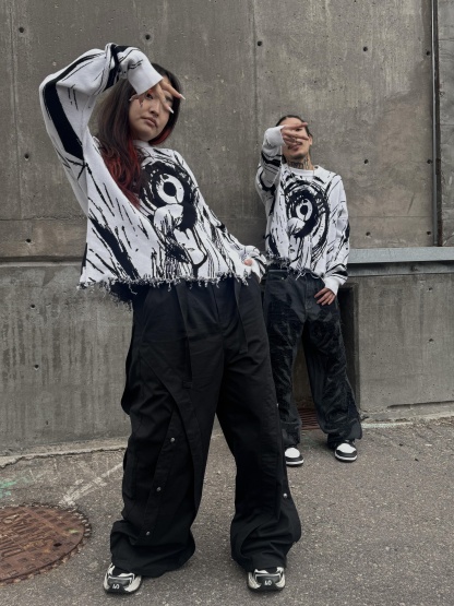 "REISHI" Wide Pants-Coordom