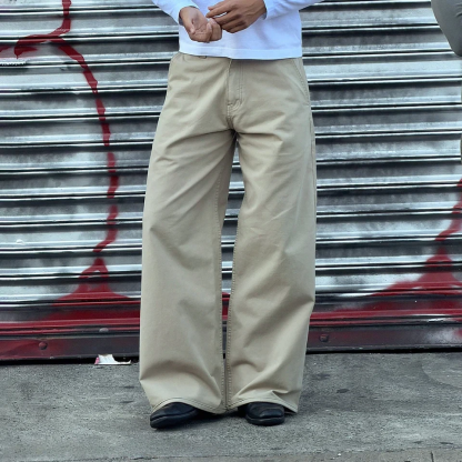 SHIBUYA WIDELEG CHINO PANTS-Coordom