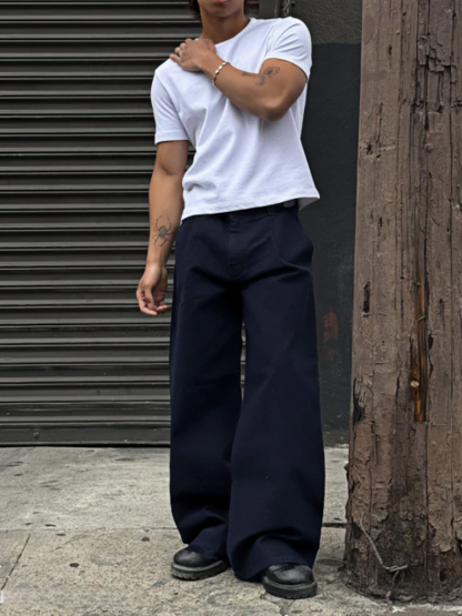 PLEATED WIDE-LEG TROUSERS-Coordom