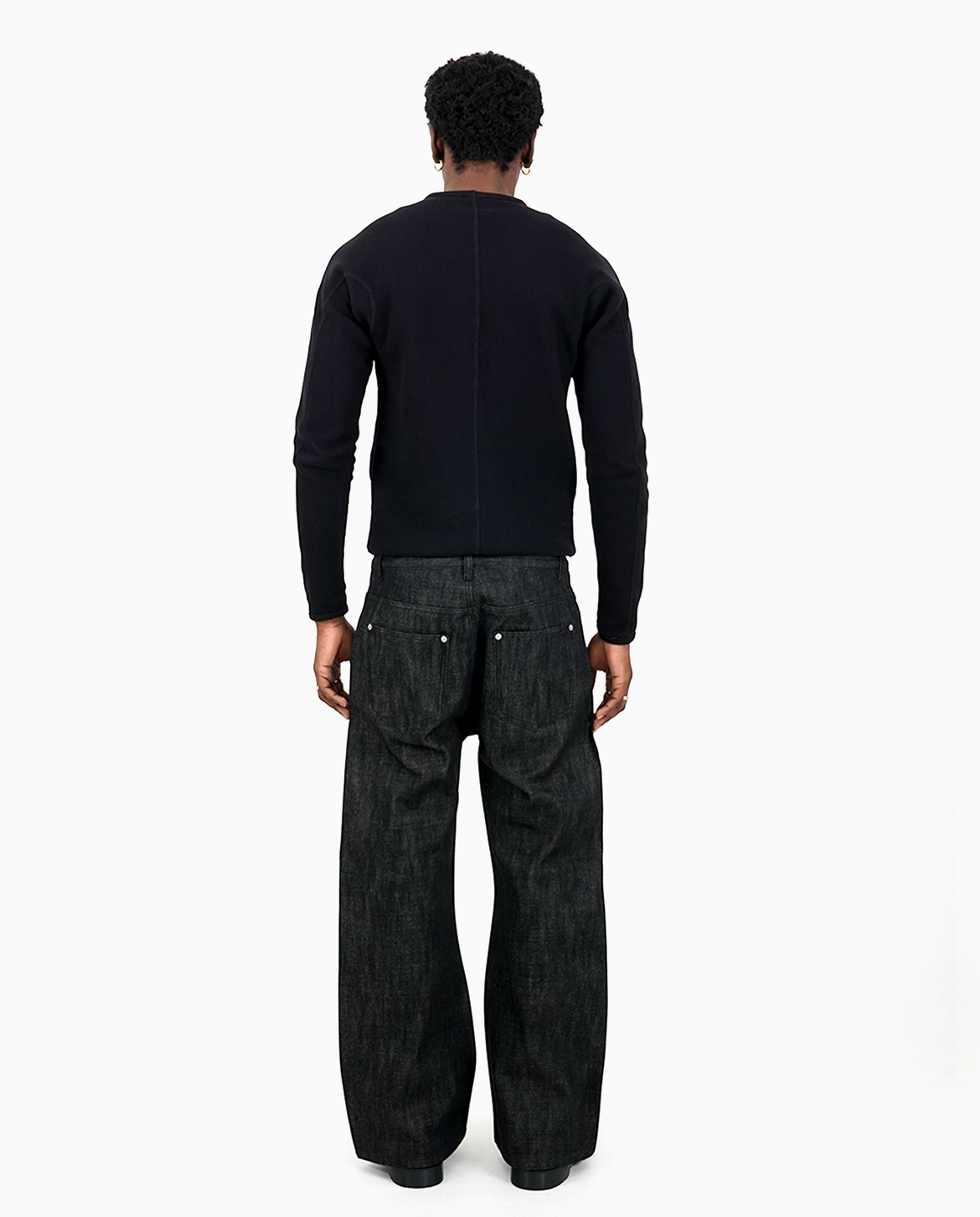 MENES Raw Selvedge Bootcut Jeans - Black | Restock: April 11, 8:00 PM JST-Coordom