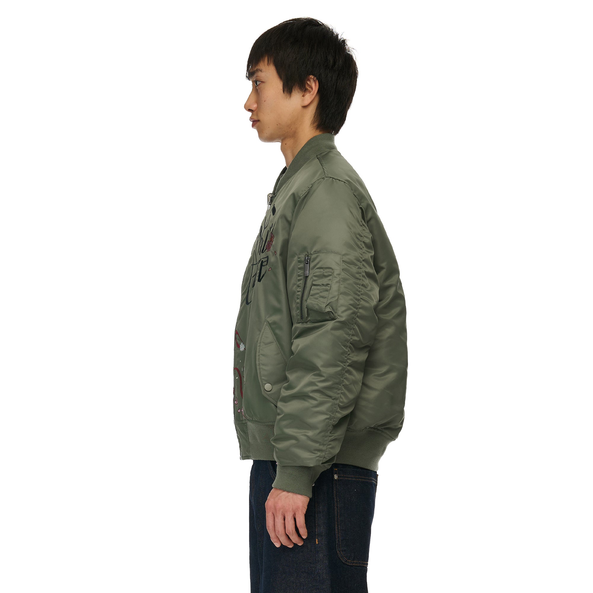 "yakuza v2" bomber Jacket dark green-Coordom