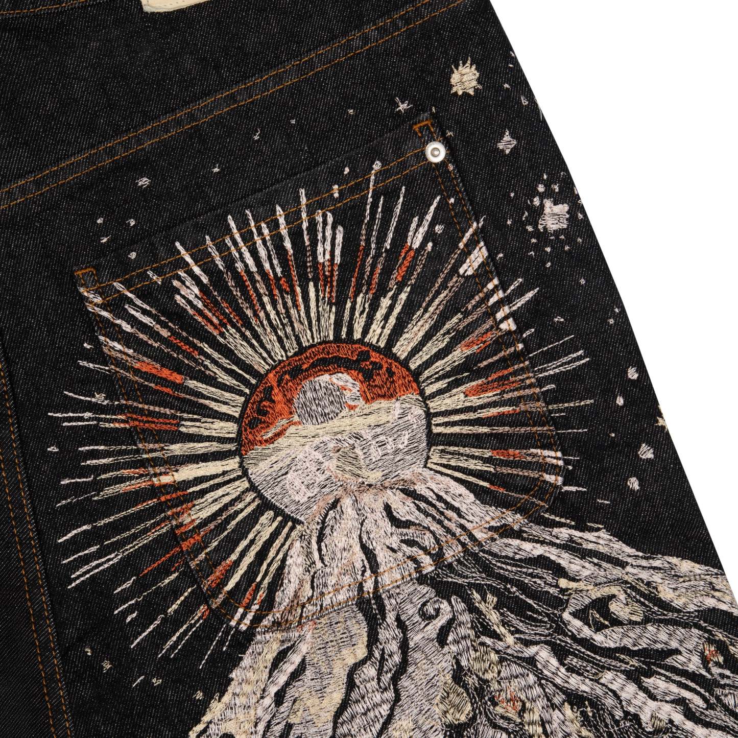 "sunset" black raw Denim-Coordom