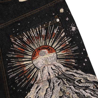 "sunset" black raw Denim-Coordom