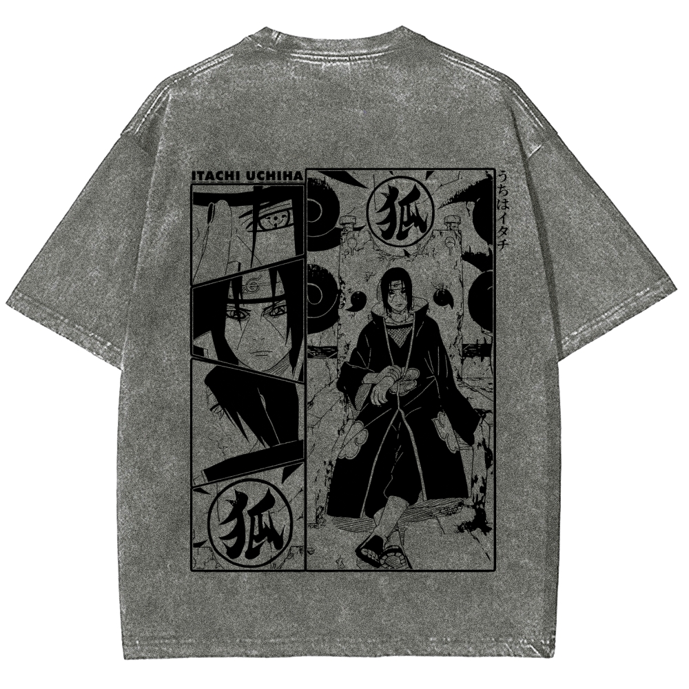 Naruto Unisex Fit Washed T-Shirt 2509012221-Coordom