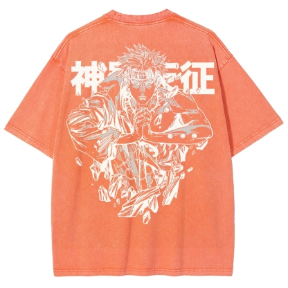 Naruto Unisex Fit Washed T-Shirt 2502003593-Coordom