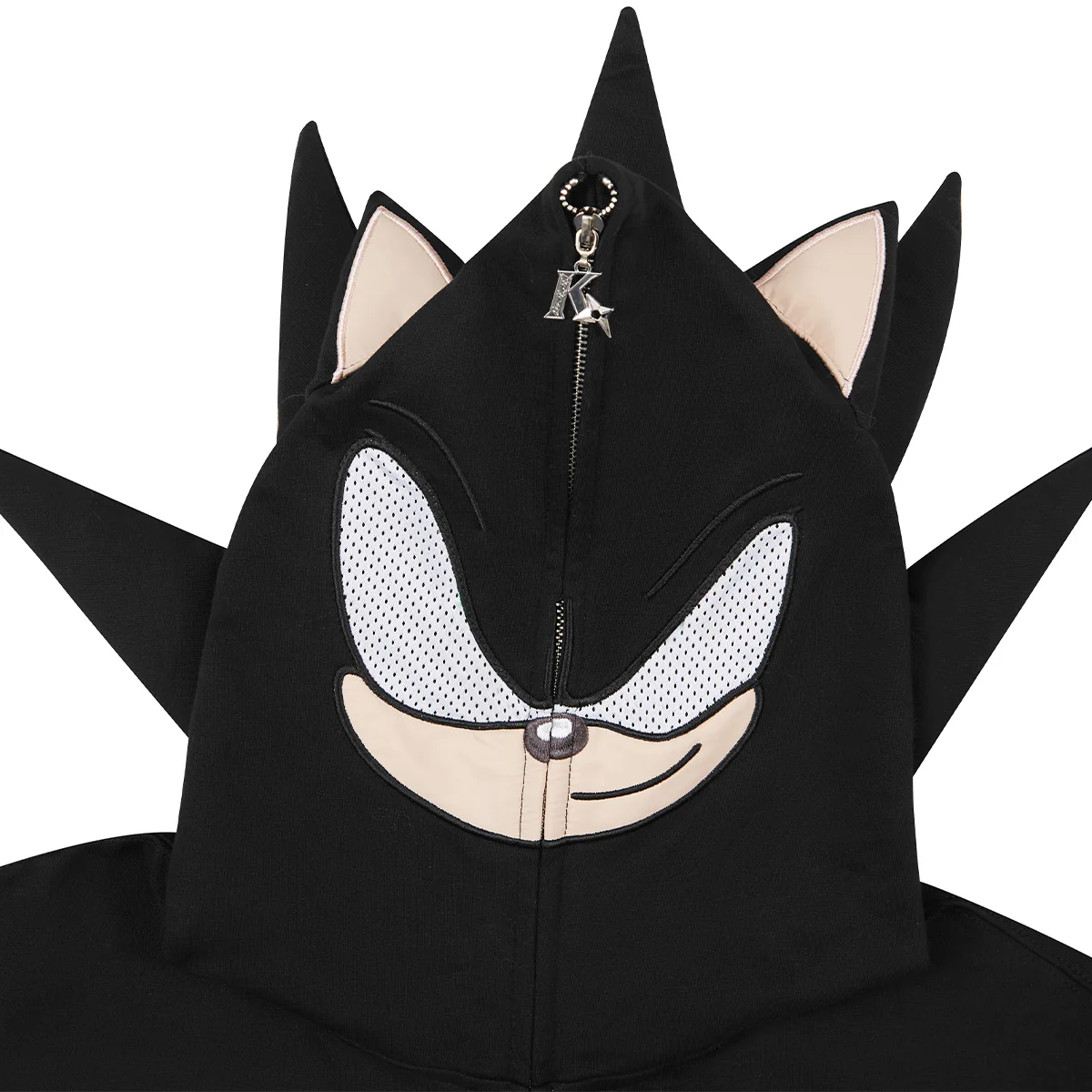 Street style Y2K pattern Full Zip Hoodie Black（Eyes Can See）-Coordom