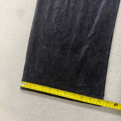 Vintage Juicy Couture Women's Charcoal Velour Flared Wide Leg Track Pant Size S-Coordom