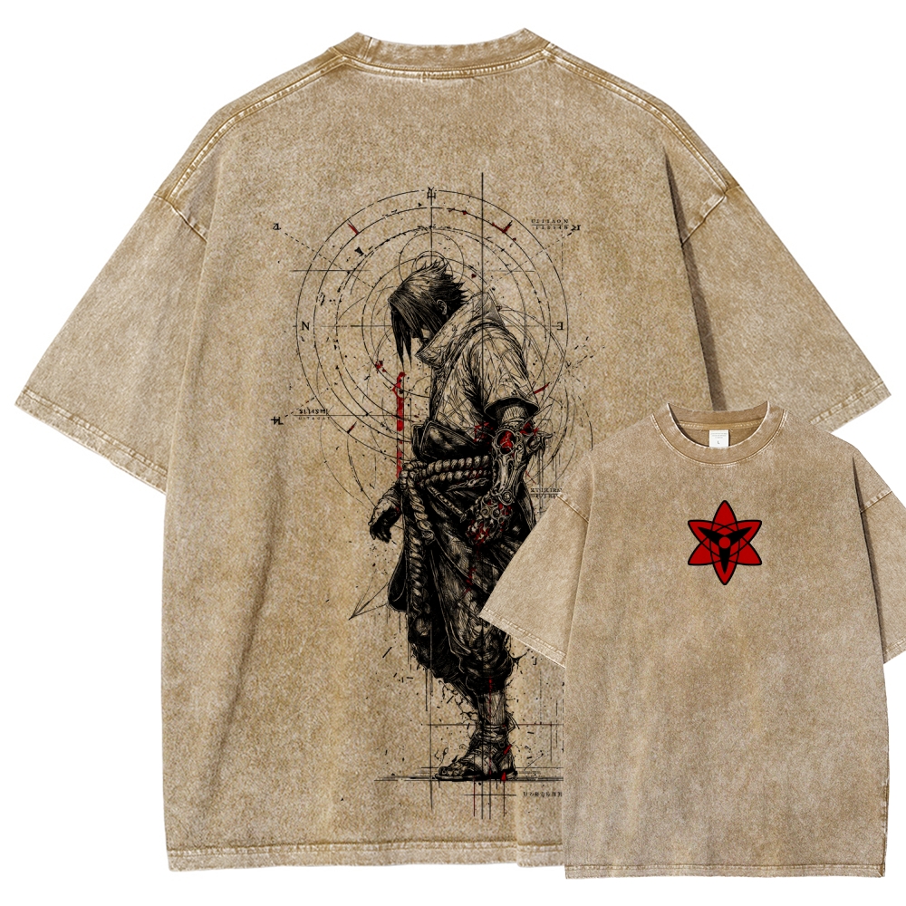 Naruto Unisex Fit Washed T-Shirt 2508017121-Coordom