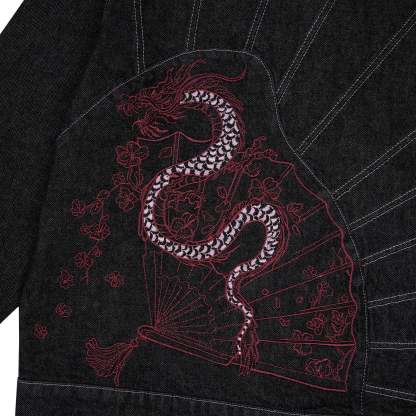 "yakuza" raw denim Jacket-Coordom