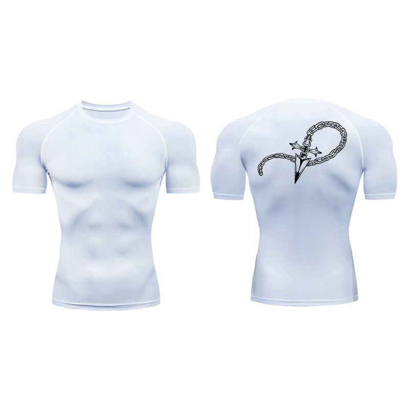 Cross Chain Compression T-Shirt-Coordom