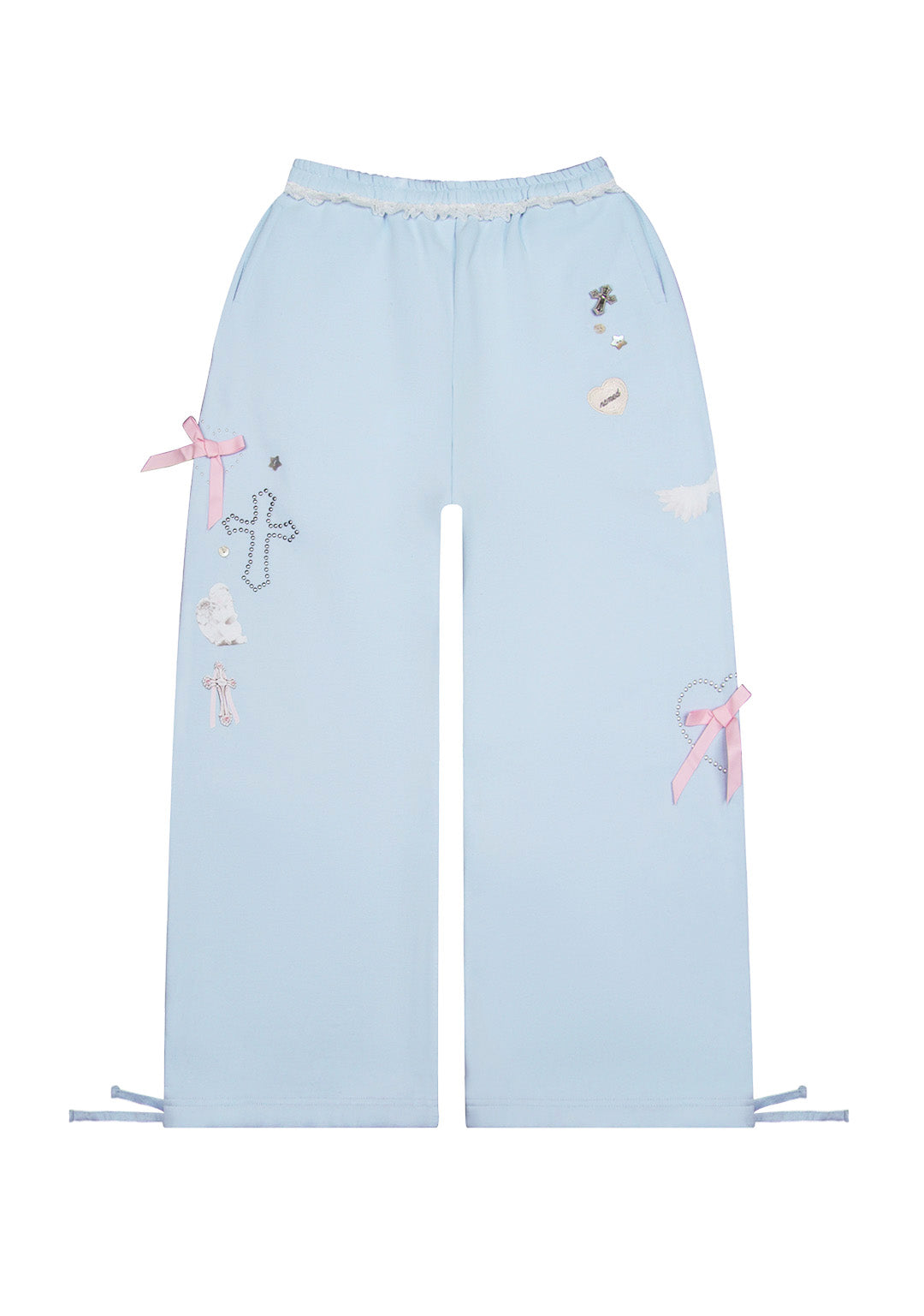 WHISPER OVERSIZED SWEATPANTS BABY BLUE-Coordom
