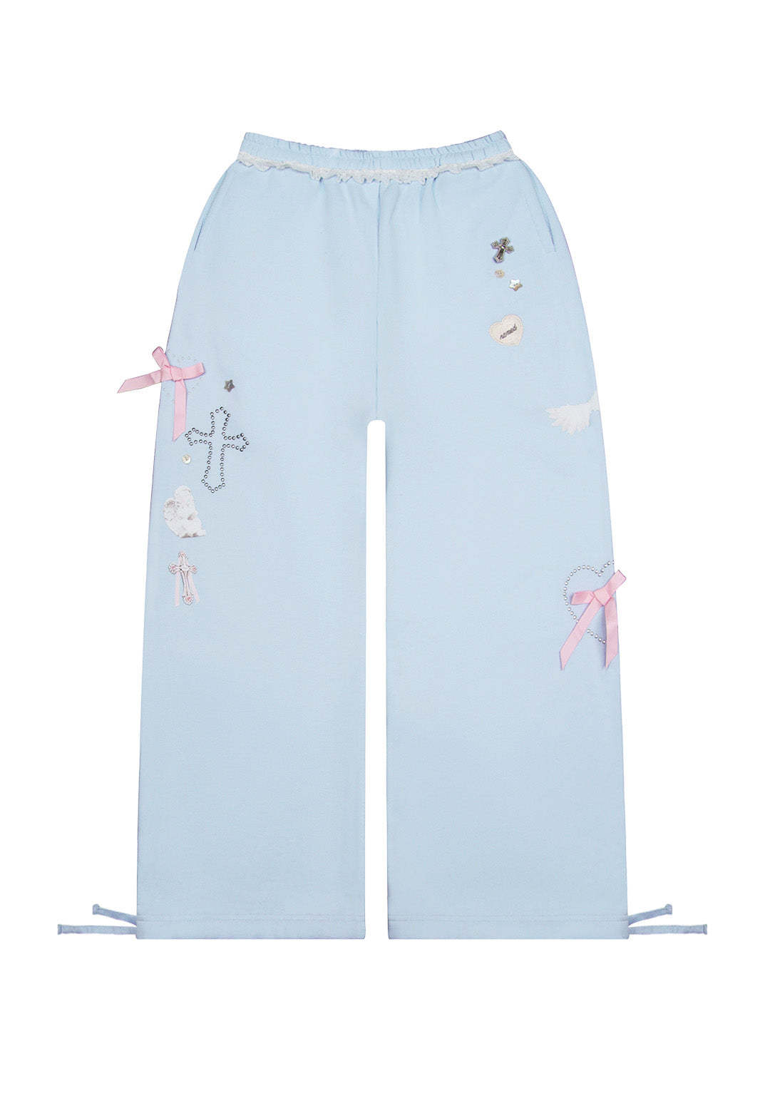 WHISPER OVERSIZED SWEATPANTS BABY BLUE-Coordom