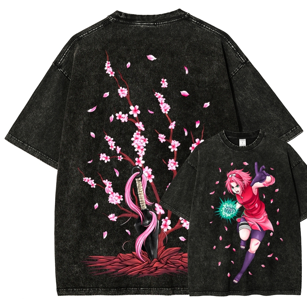 Naruto Unisex Fit Washed T-Shirt 2507030119-Coordom