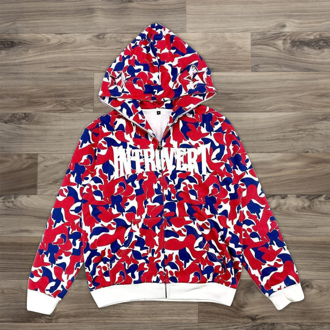 Ghost casual street zip hoodie-Coordom