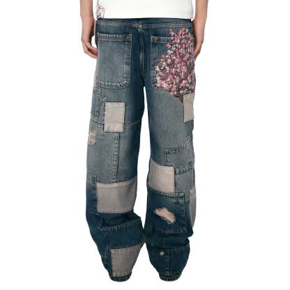 "blossom v2" patchwork washed Denim-Coordom