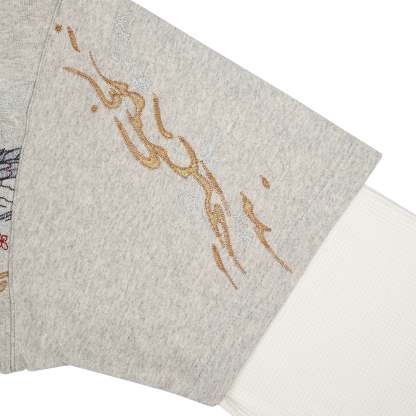 "yakuza" layered Longsleeve grey-Coordom