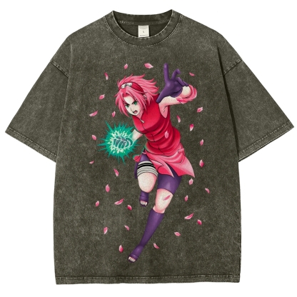 Naruto Unisex Fit Washed T-Shirt 2507030119-Coordom