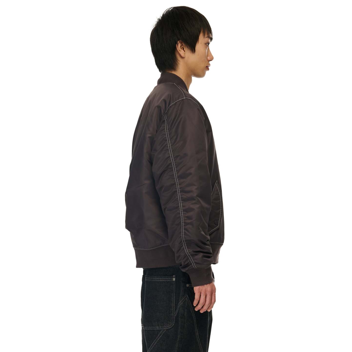 "yakuza v2" bomber Jacket deep plum-Coordom