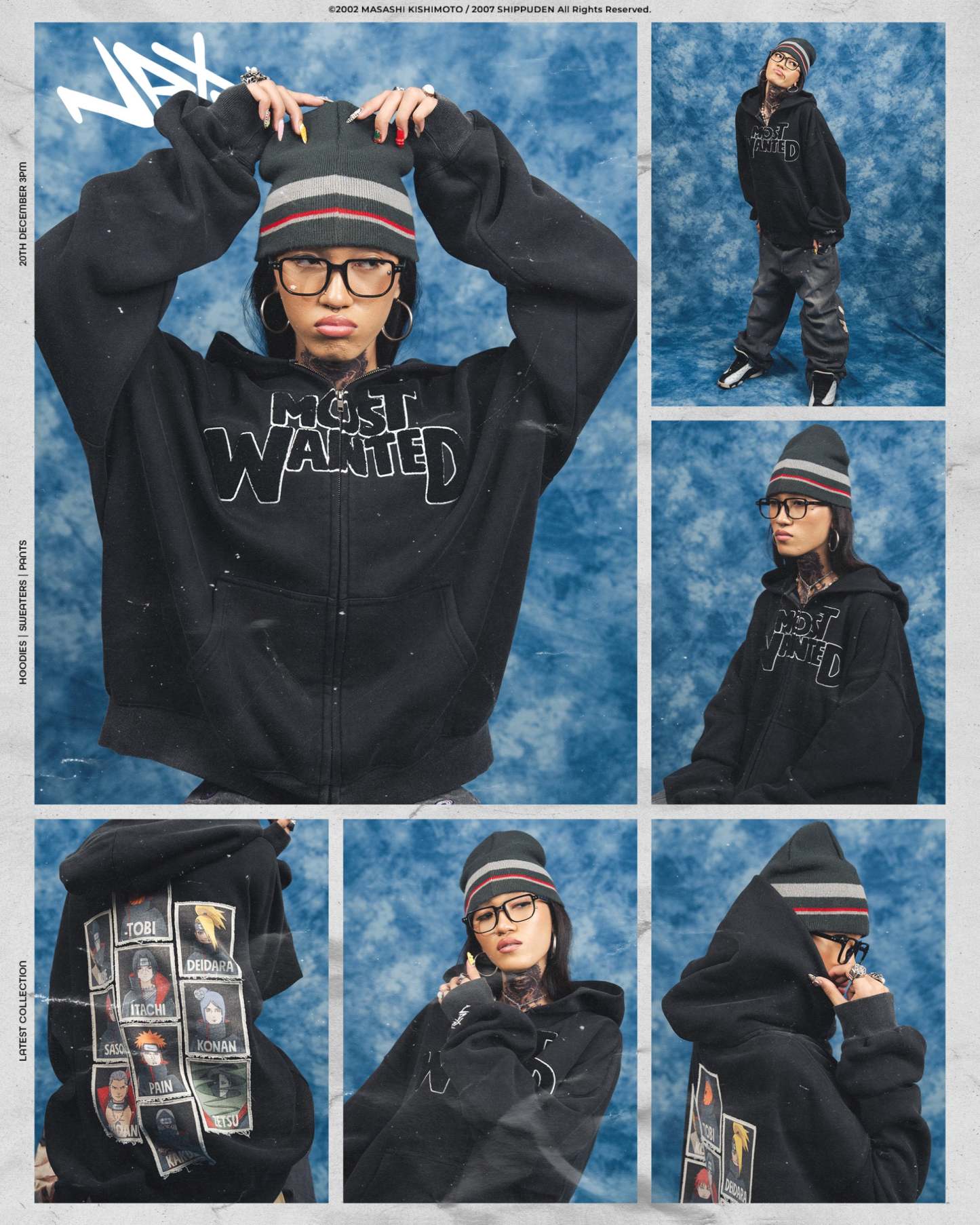 WANTED AKATSUKI ZIPPER-Coordom