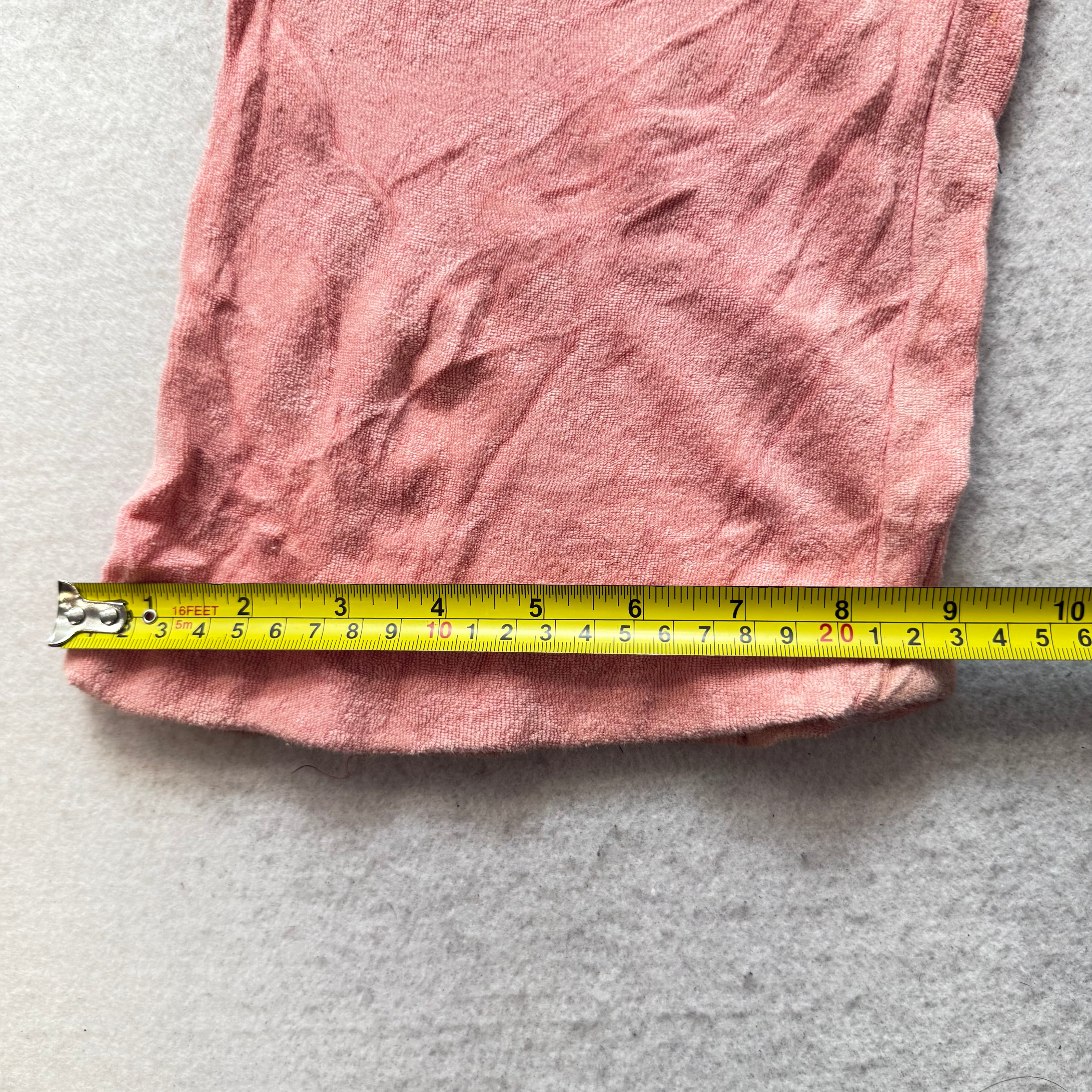 Juicy Couture Women Salmon Pink Velour Flared Track Pant Snap Flap Pocket Size S-Coordom
